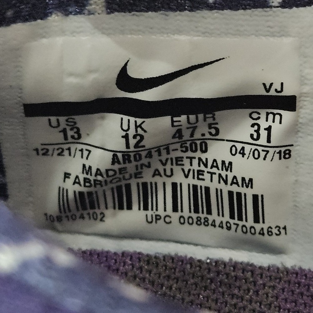 Nike Free TR 8 TCU Horned Frogs Running Shoes‎ AR0411 500 Purple Men's Sz 13 - Picture 14 of 14